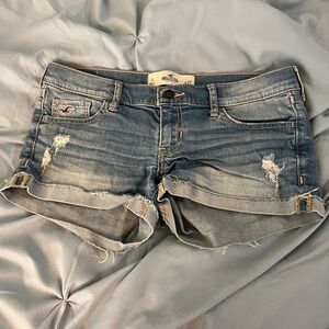 Hollister low rise jean shorts
